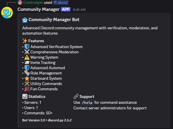 Discord Community Manager